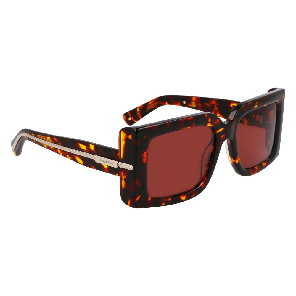 Ferragamo Brown Acetate Sunglasses Ferragamo