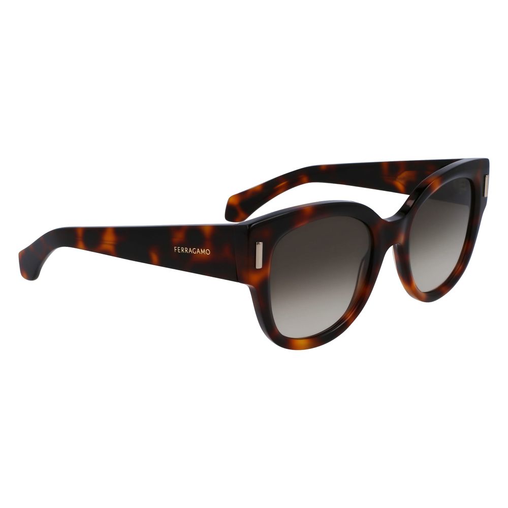 Ferragamo Brown Acetate Sunglasses Ferragamo