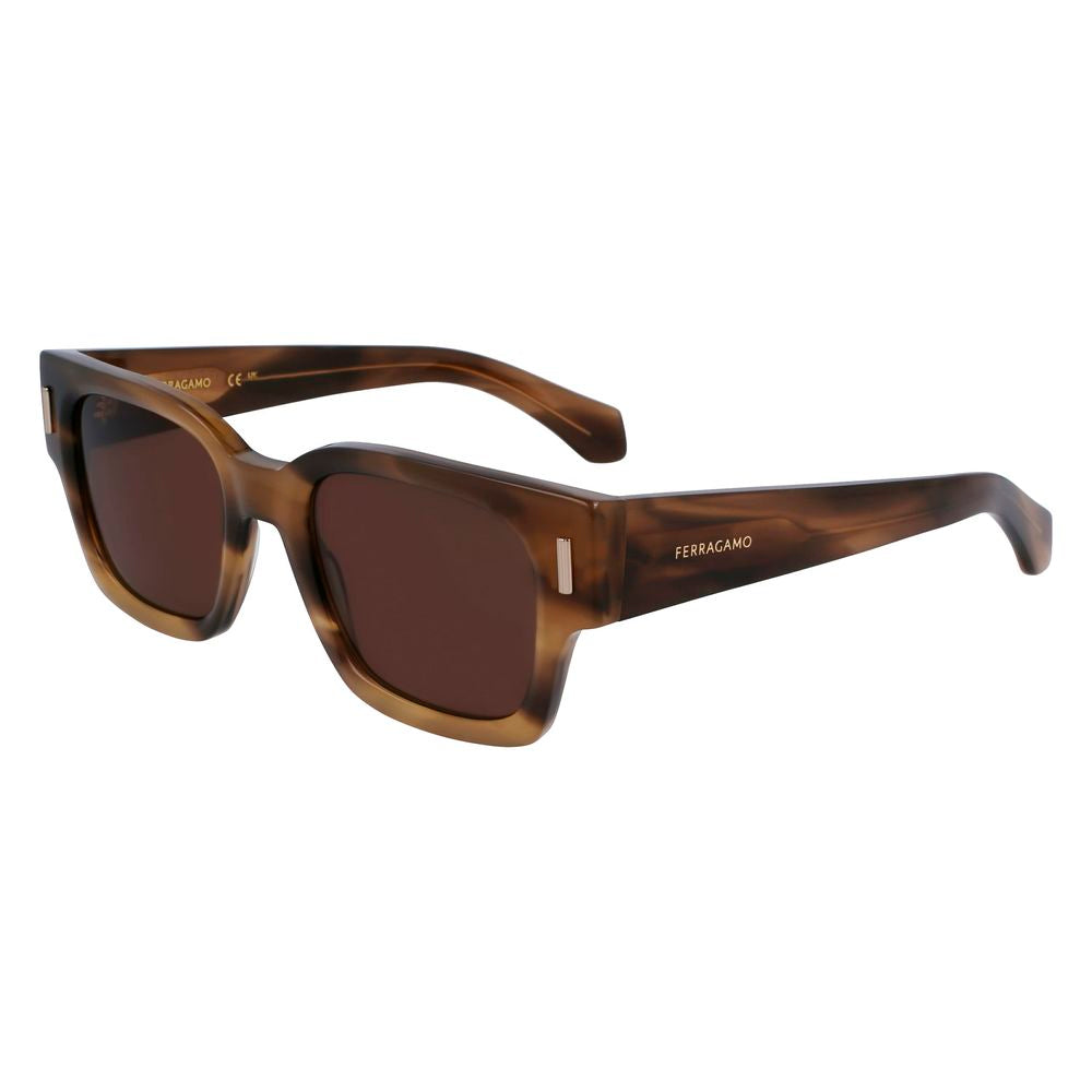 Ferragamo Brown Acetate Sunglasses Ferragamo