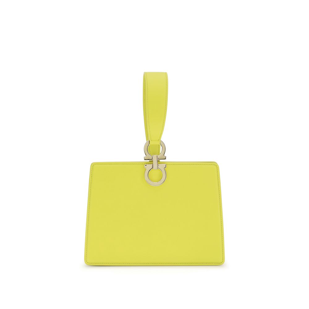 Ferragamo Bicolor Calf Leather Bos Taurus Clutch Bag Ferragamo