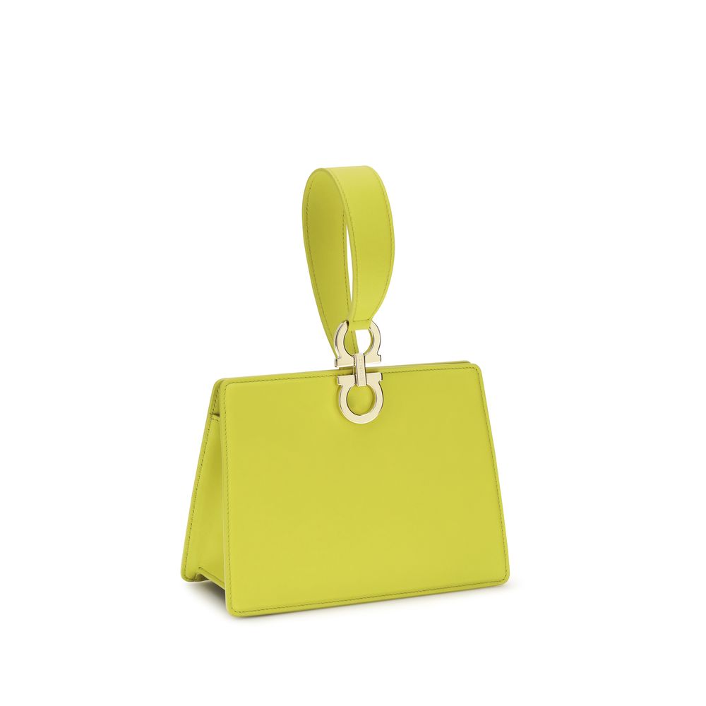 Ferragamo Bicolor Calf Leather Bos Taurus Clutch Bag Ferragamo