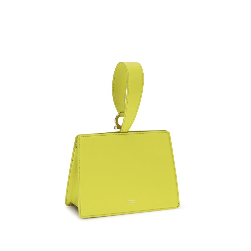 Ferragamo Bicolor Calf Leather Bos Taurus Clutch Bag Ferragamo