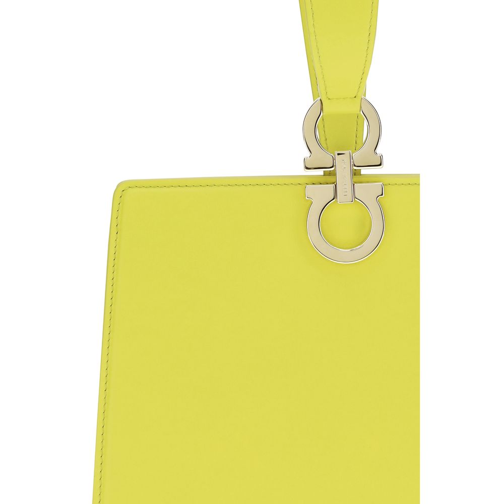 Ferragamo Bicolor Calf Leather Bos Taurus Clutch Bag Ferragamo