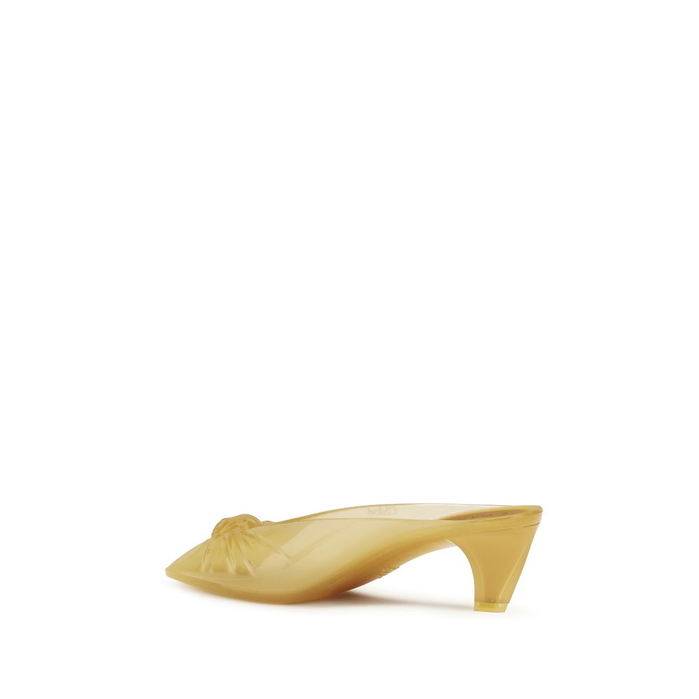 Chloé Beige Rubber Mules Chloé
