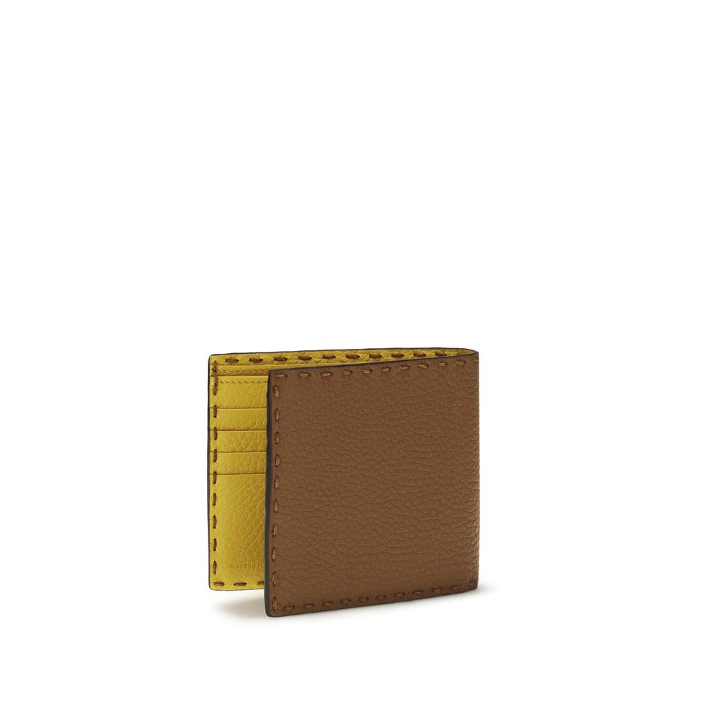 Fendi Brown Calf Leather Bos Taurus Wallet Fendi