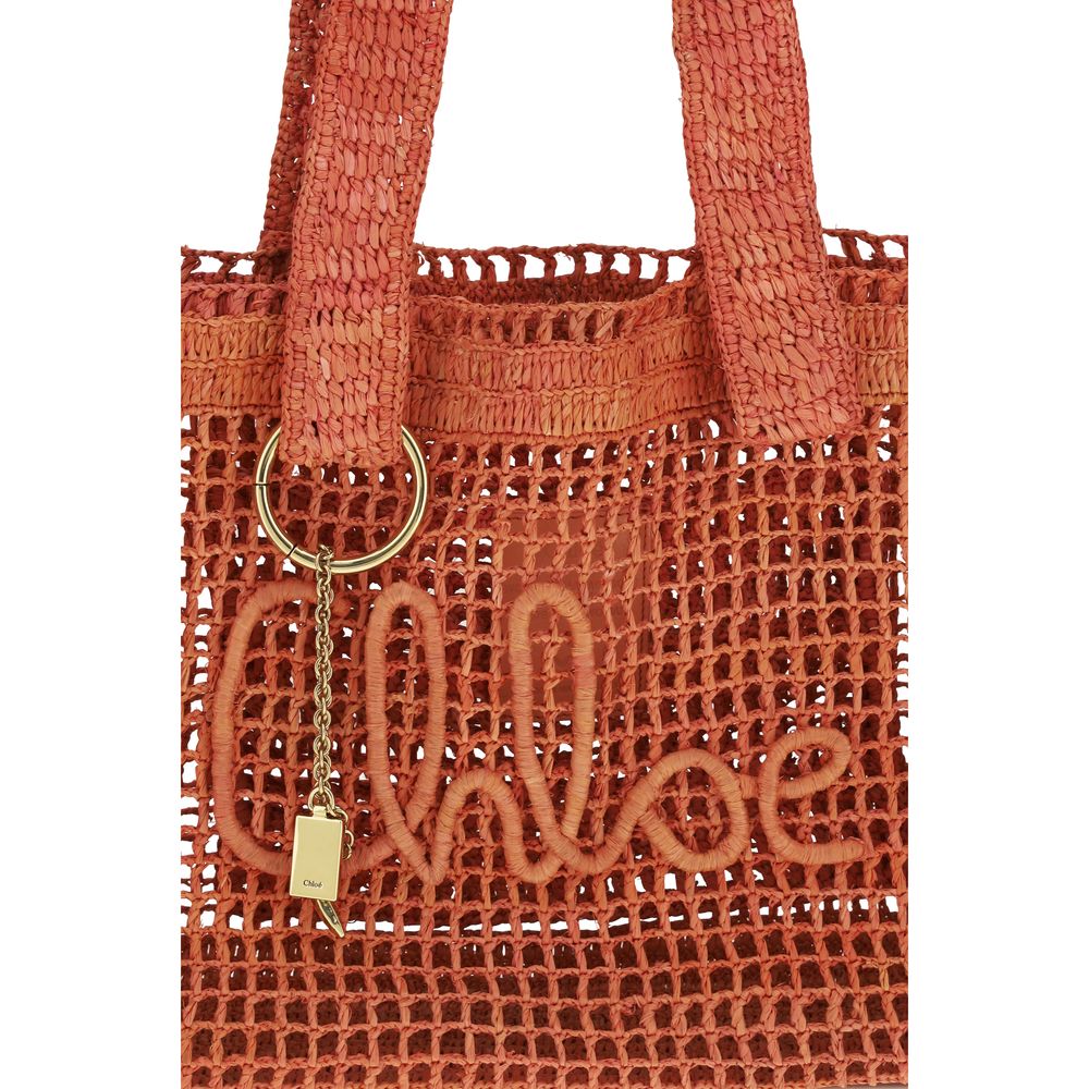 Chloé Multicolor Raffia Shoulder Bag Chloé