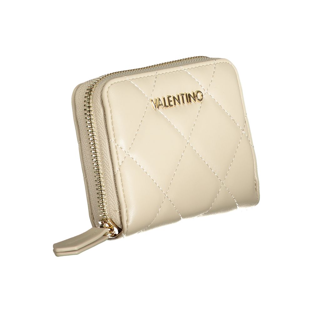 Valentino Beige Polyurethane Women Wallet Valentino