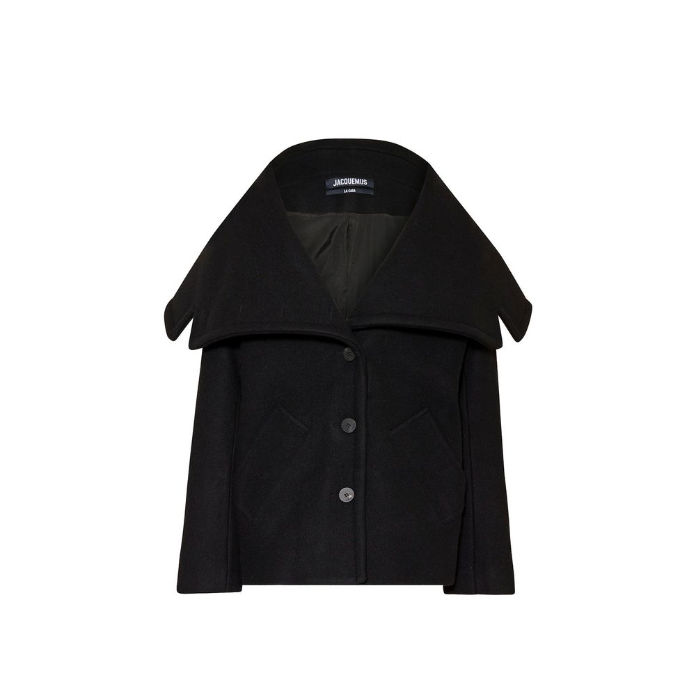 Jacquemus Black Virgin Wool Coat Jacquemus