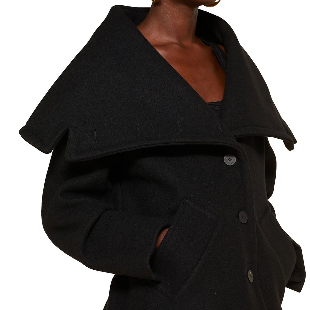 Jacquemus Black Virgin Wool Coat Jacquemus