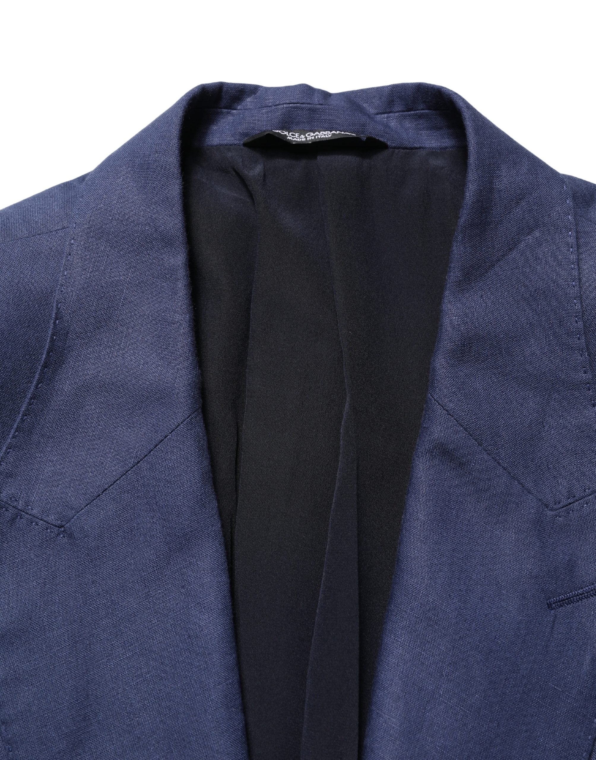 Dolce & Gabbana Blue Single Breasted 2 Button Suit Jacket Dolce & Gabbana