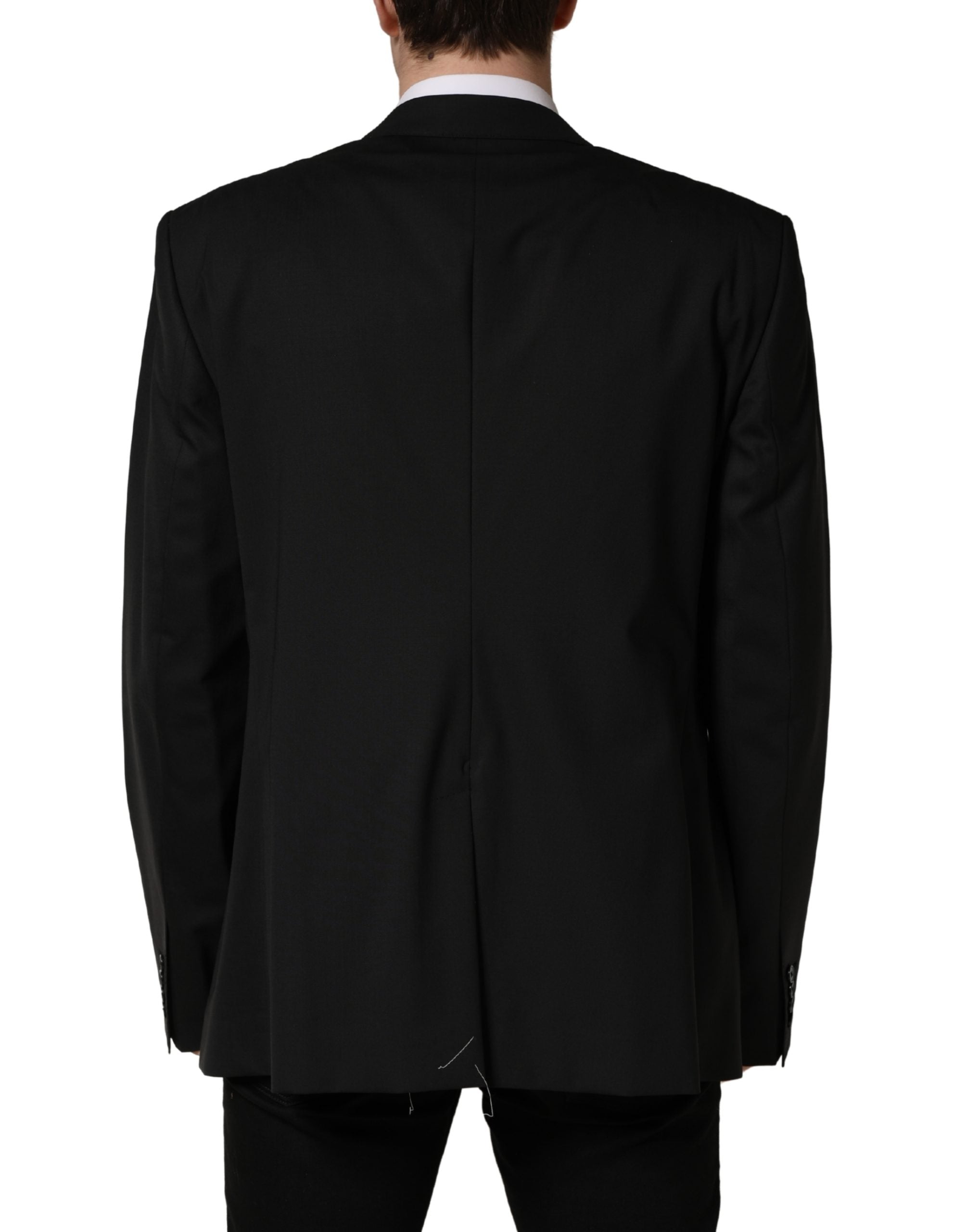 Dolce & Gabbana Black Single Breasted 2 Button Suit Jacket Dolce & Gabbana
