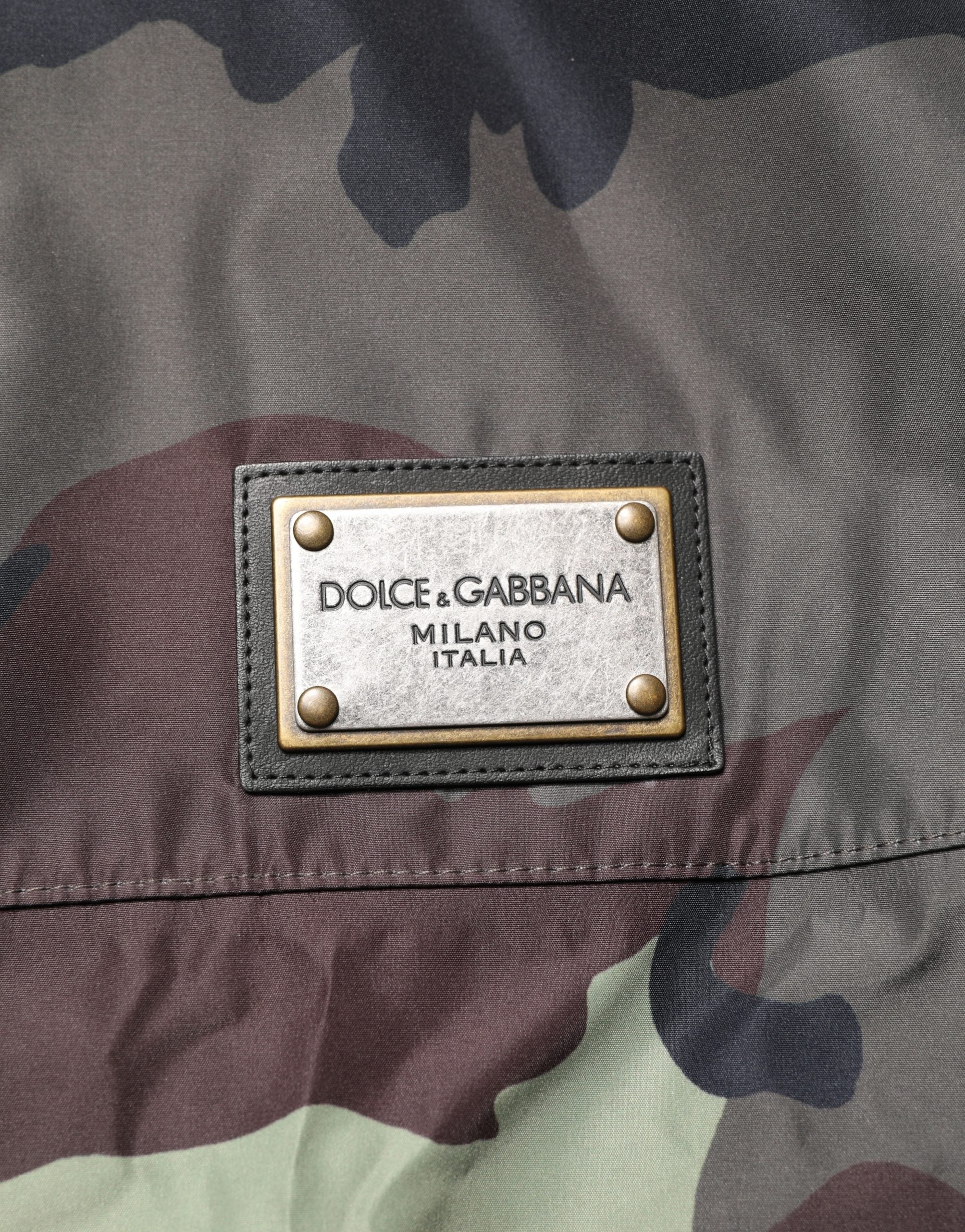 Dolce & Gabbana Multicolor Camouflage Hooded Bomber Jacket Dolce & Gabbana