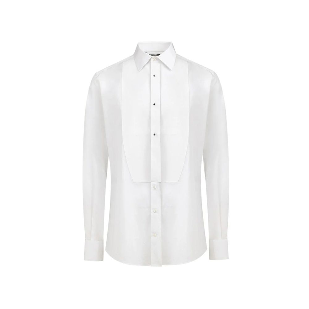 Dolce & Gabbana White Cotton Dress Shirt Dolce & Gabbana