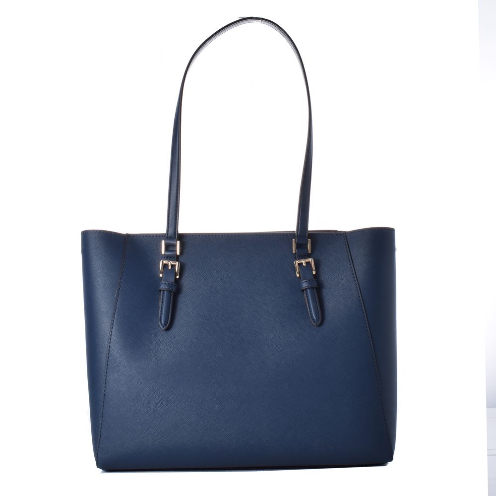 Michael Kors Blue Leather Tote Bag Michael Kors