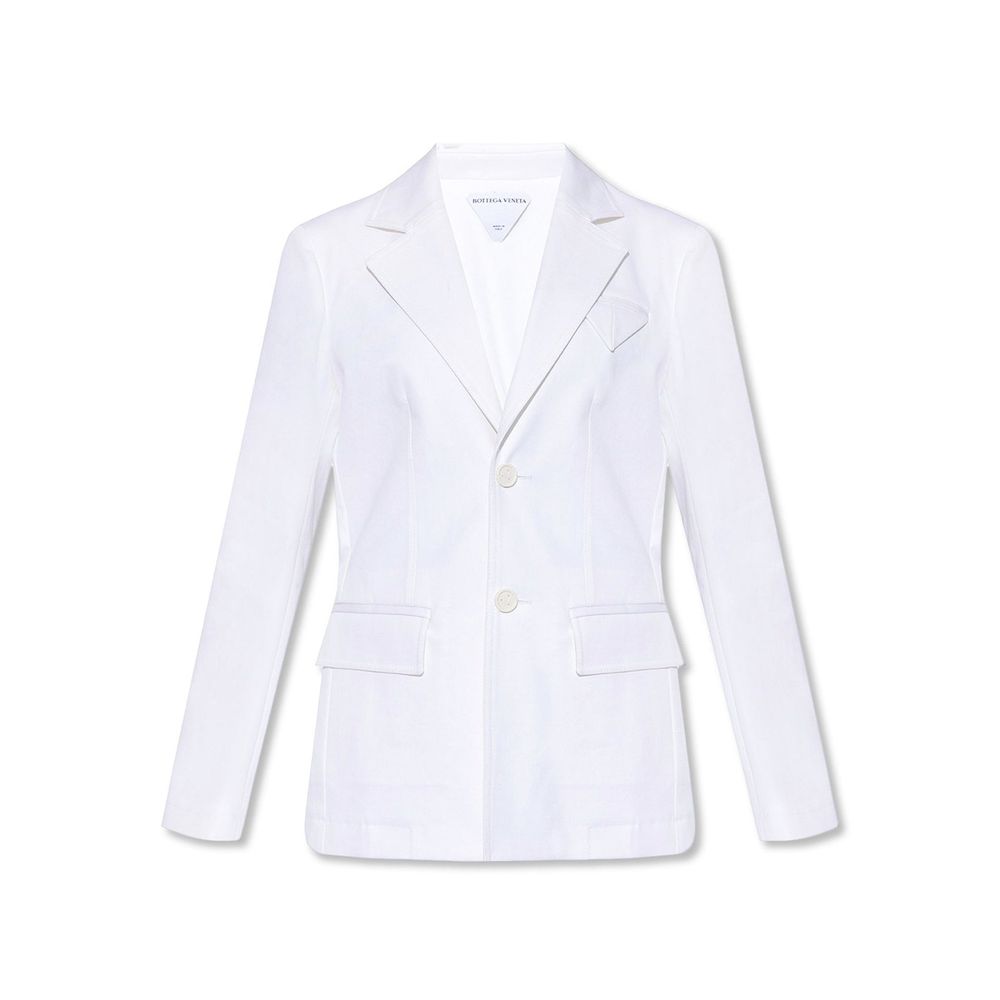 Bottega Veneta White Cotton Blazer Bottega Veneta