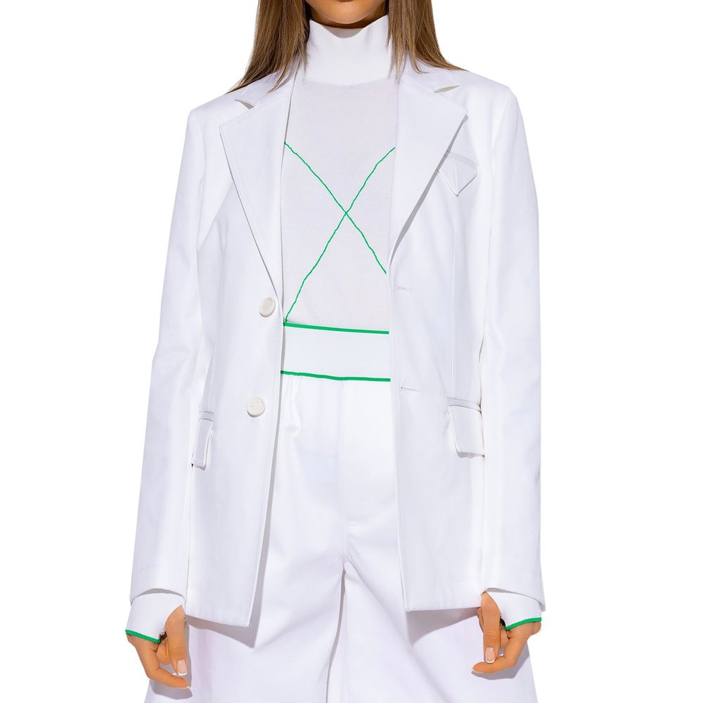 Bottega Veneta White Cotton Blazer Bottega Veneta