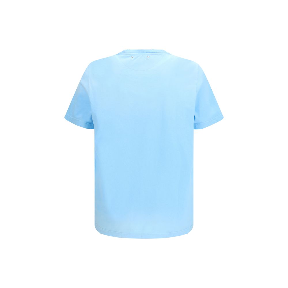 Golden Goose Blue Cotton T-Shirt Golden Goose