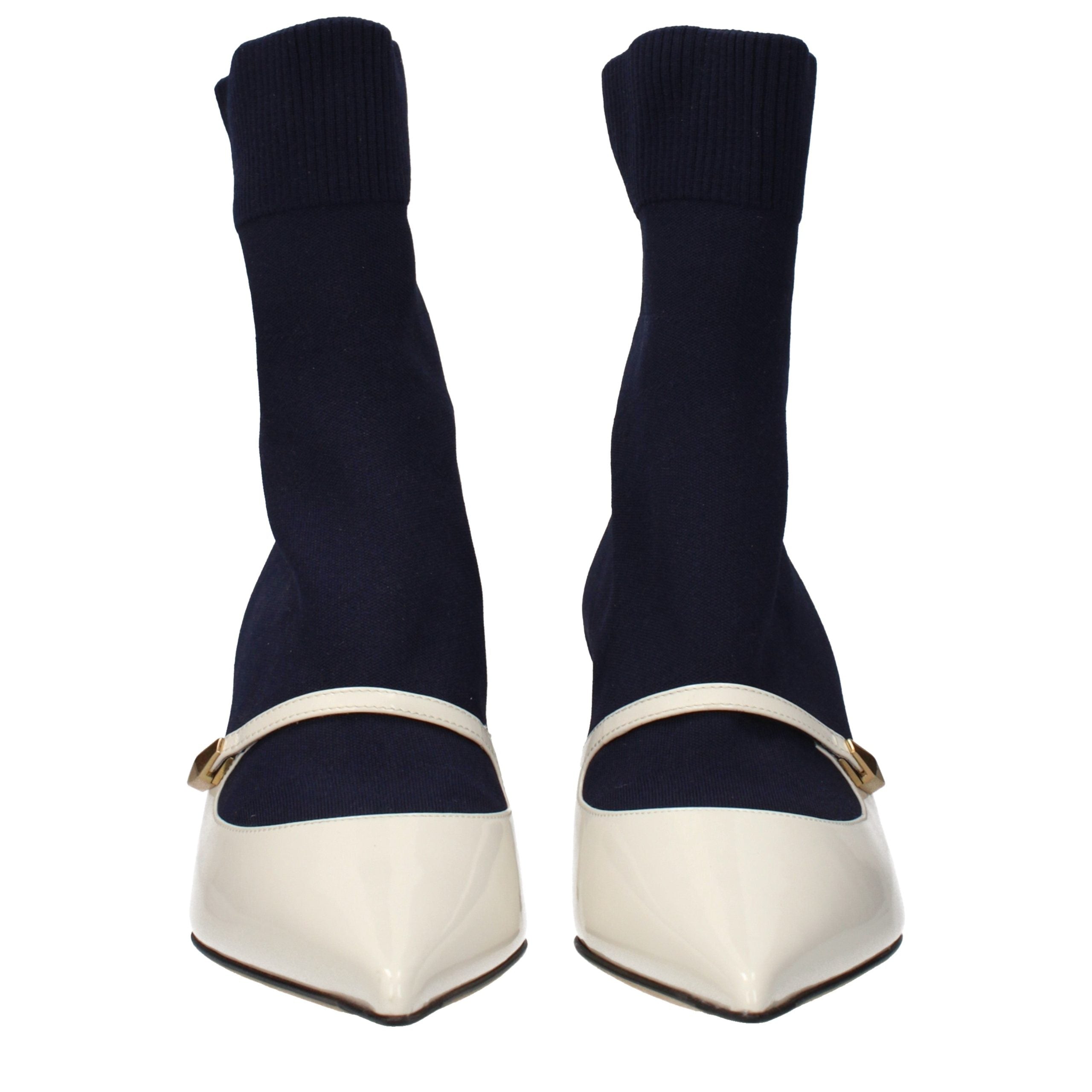 Jimmy Choo Blue Fabric Ankle Boots Jimmy Choo