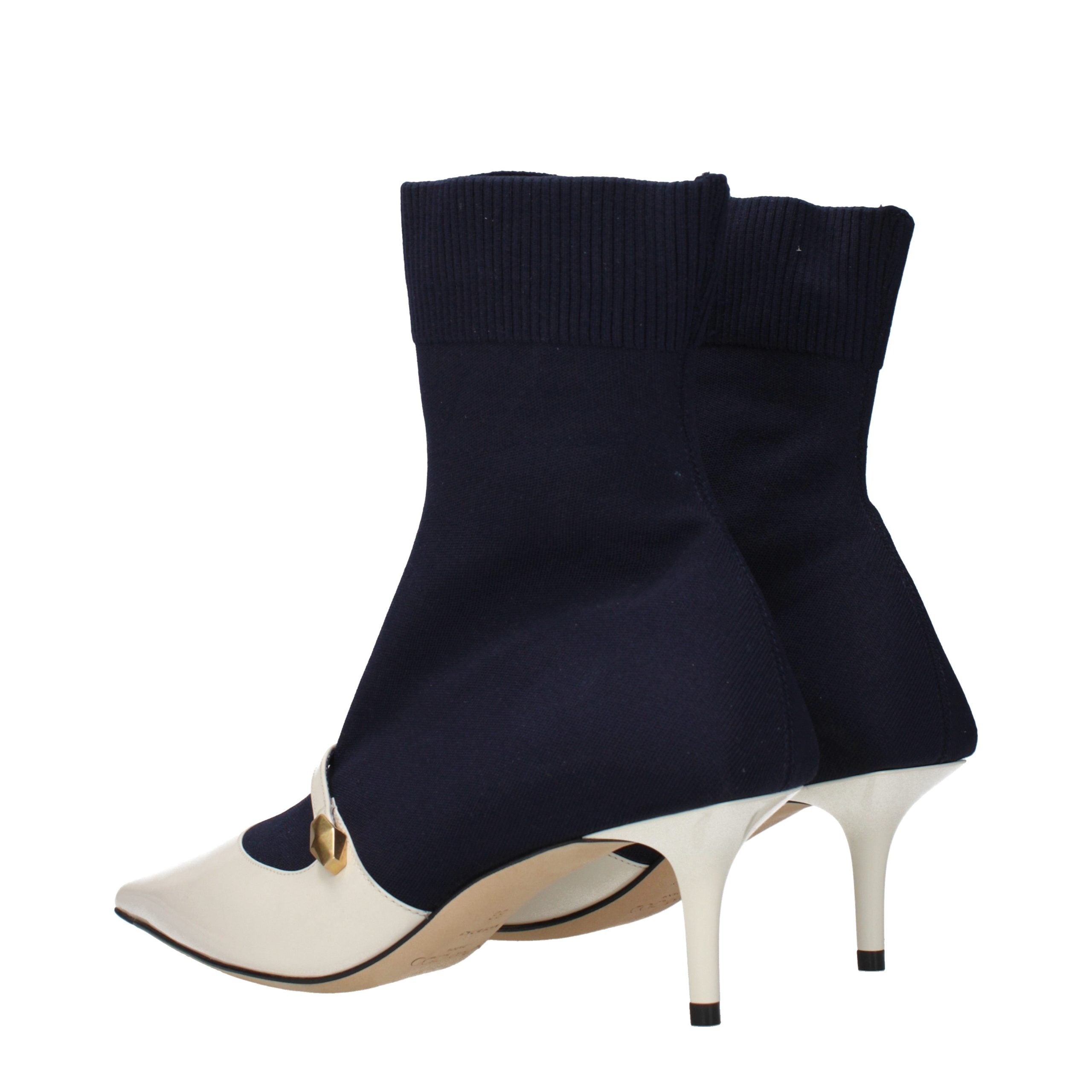 Jimmy Choo Blue Fabric Ankle Boots Jimmy Choo