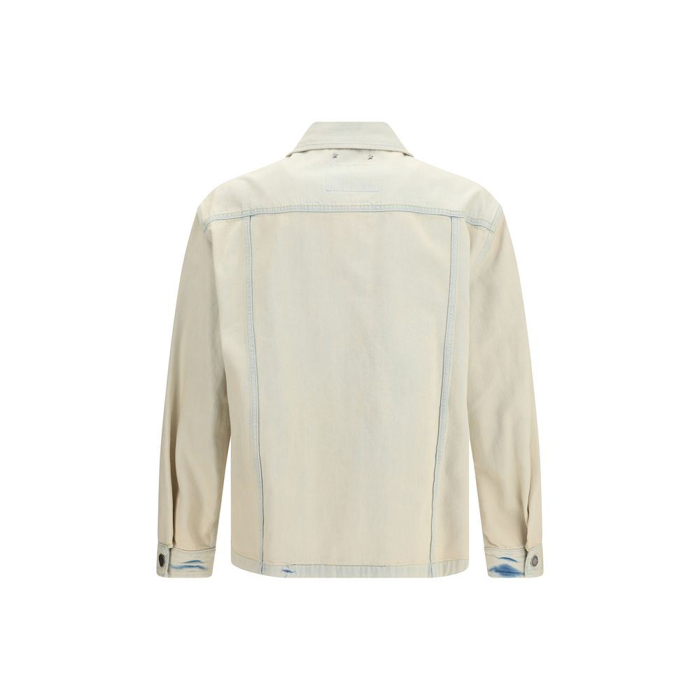 Golden Goose Beige Cotton Denim Jacket Golden Goose