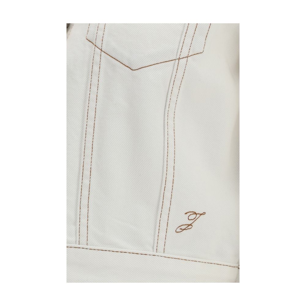 Jacquemus White Cotton Denim Jacket Jacquemus