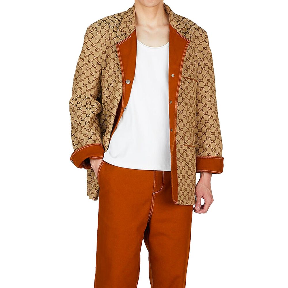 Gucci Brown Cotton Coat Gucci