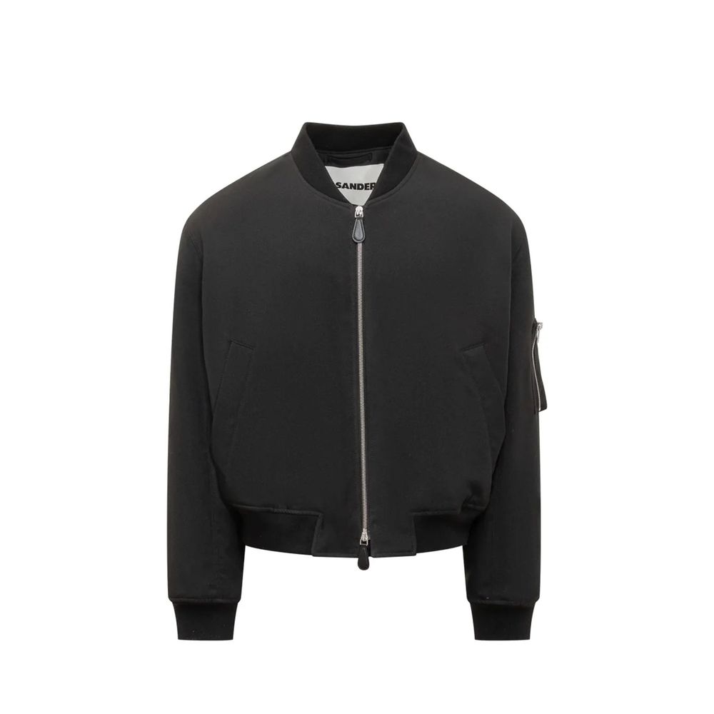 Jil Sander Black Polyester Bomber Jil Sander