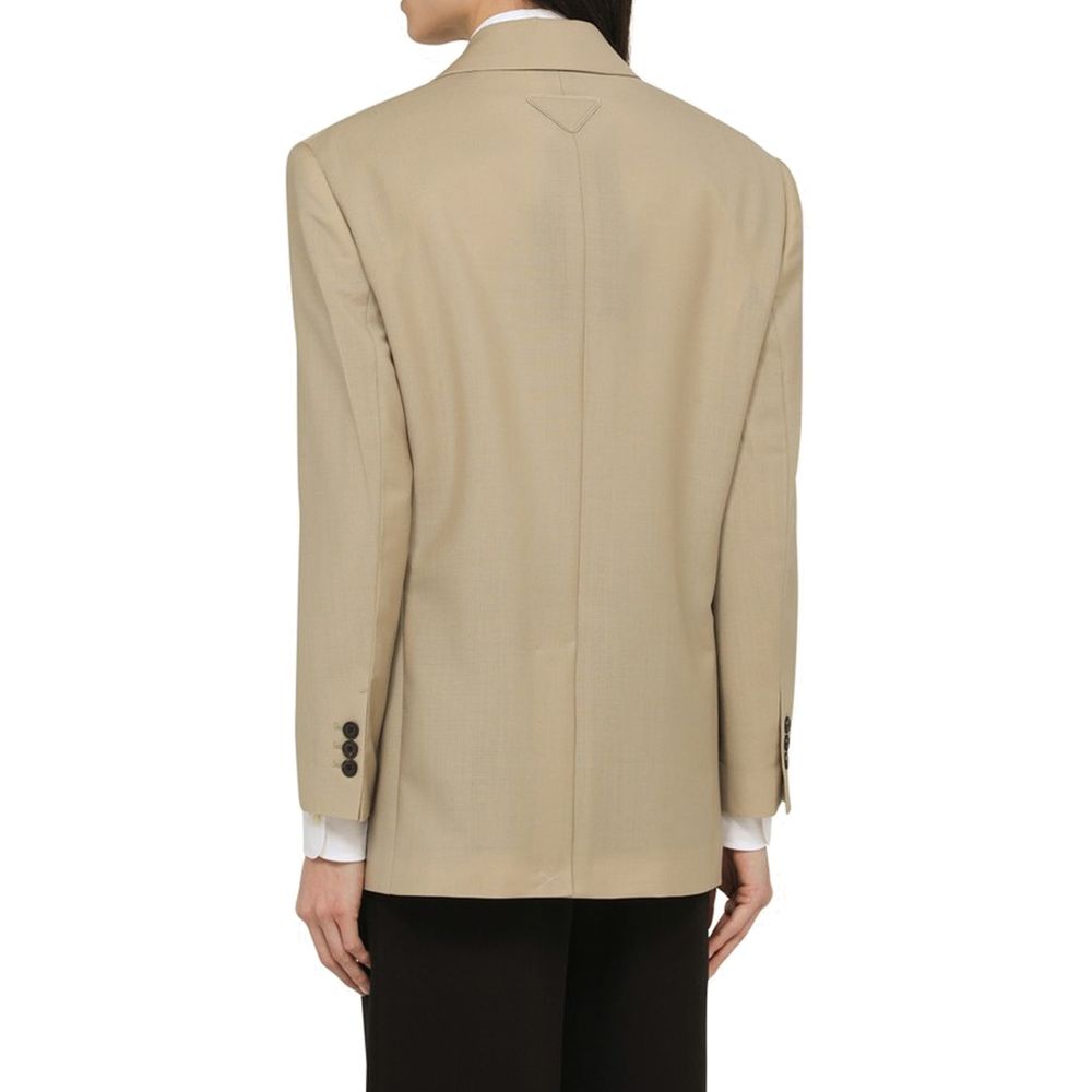 Prada Beige Mohair Blazer Prada
