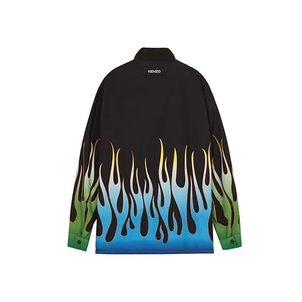 Kenzo Black Cotton Shell Jacket Kenzo
