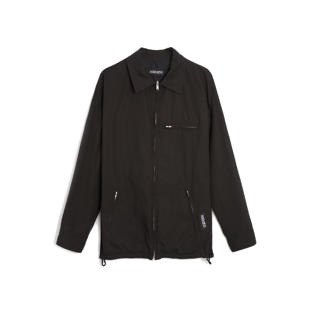 Kenzo Black Cotton Shell Jacket Kenzo