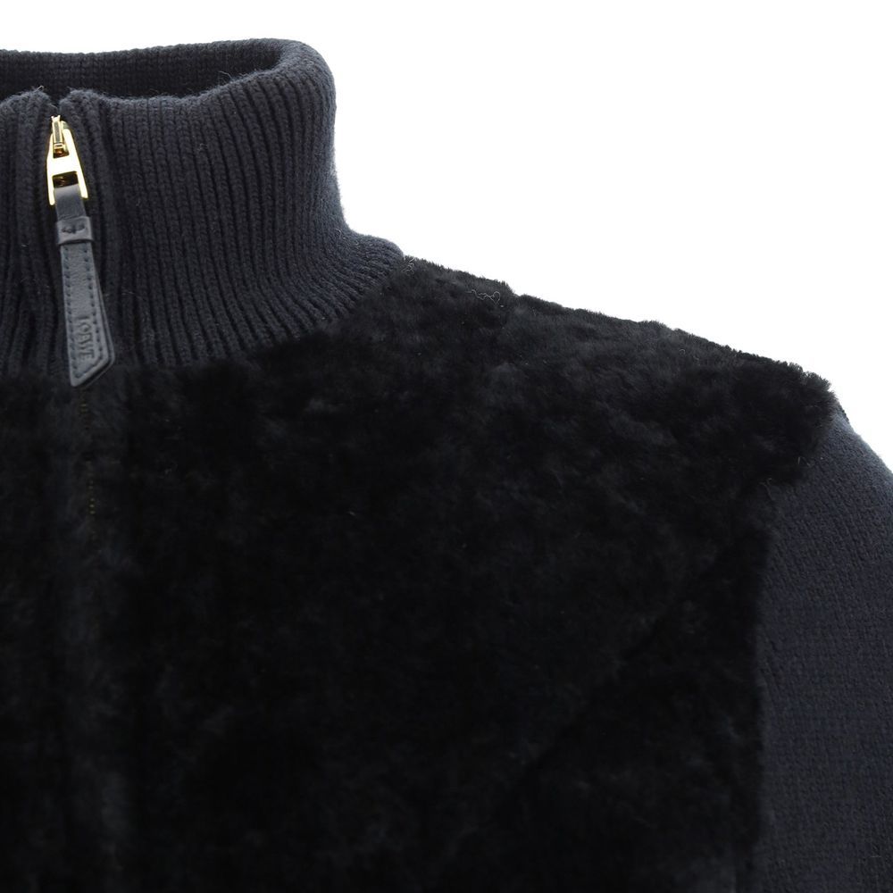 Loewe Black Lamb Fur Coat Loewe