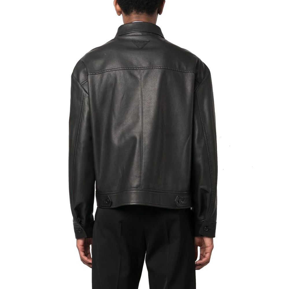 Prada Black Leather Jacket Prada