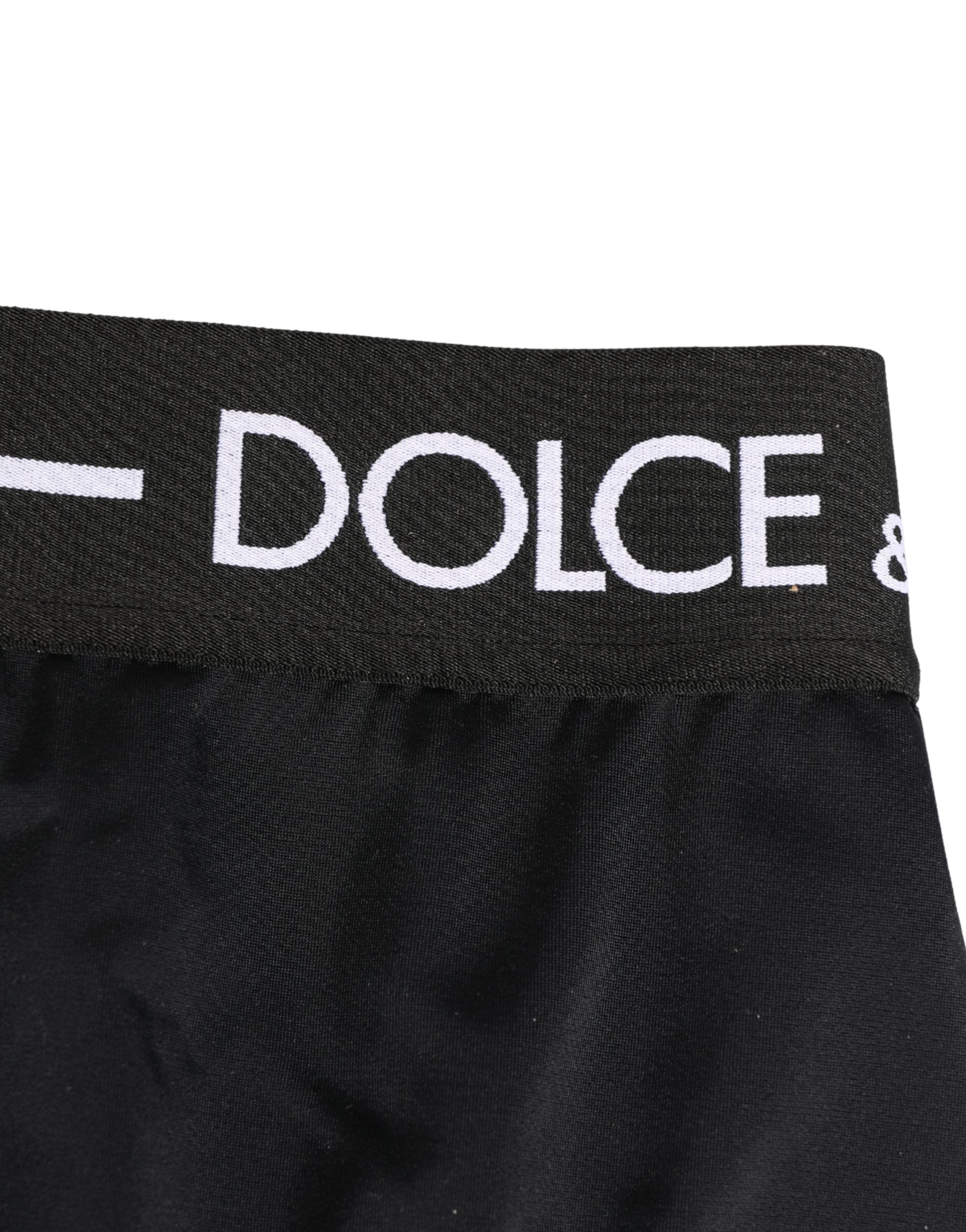 Dolce & Gabbana Black Logo Waistband Coulotte Panty Underwear Dolce & Gabbana