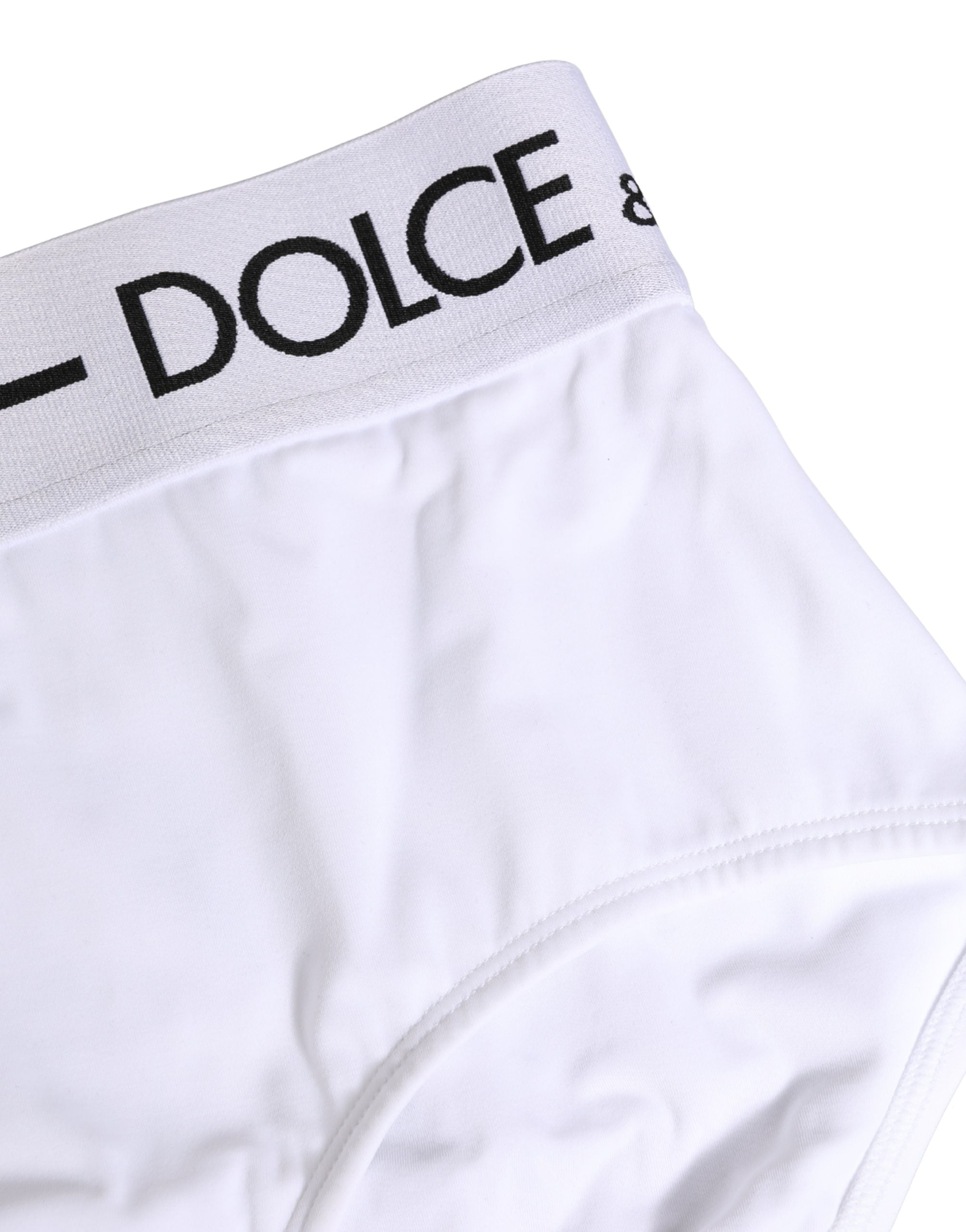 Dolce & Gabbana White Nylon Logo Waistband Panty Underwear Dolce & Gabbana