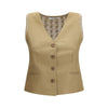 Max Mara Beige Linen Waistcoat Max Mara