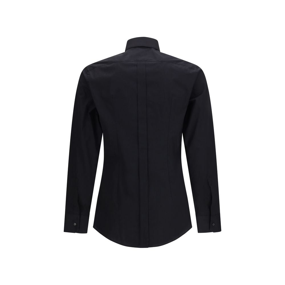 Dolce & Gabbana Black Cotton Dress Shirt Dolce & Gabbana