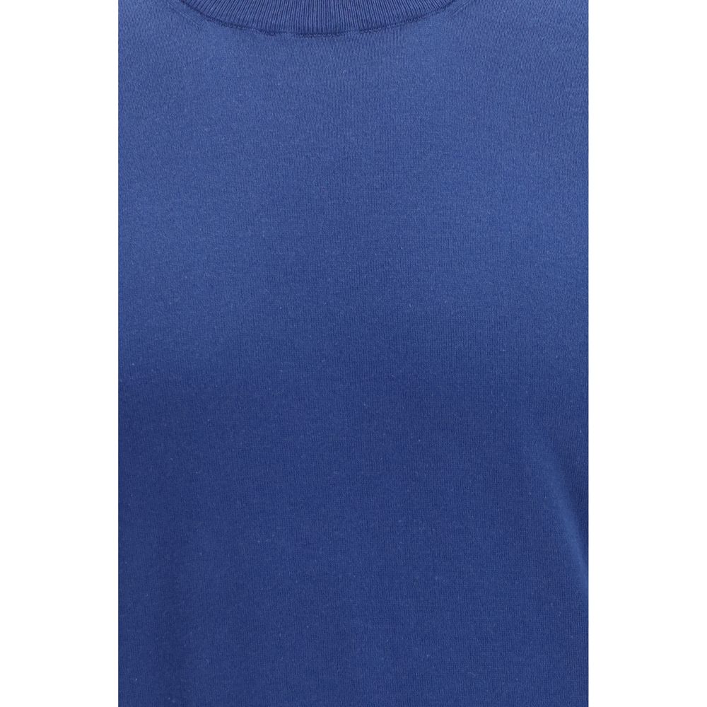 Brunello Cucinelli Blue Cotton T-Shirt Brunello Cucinelli
