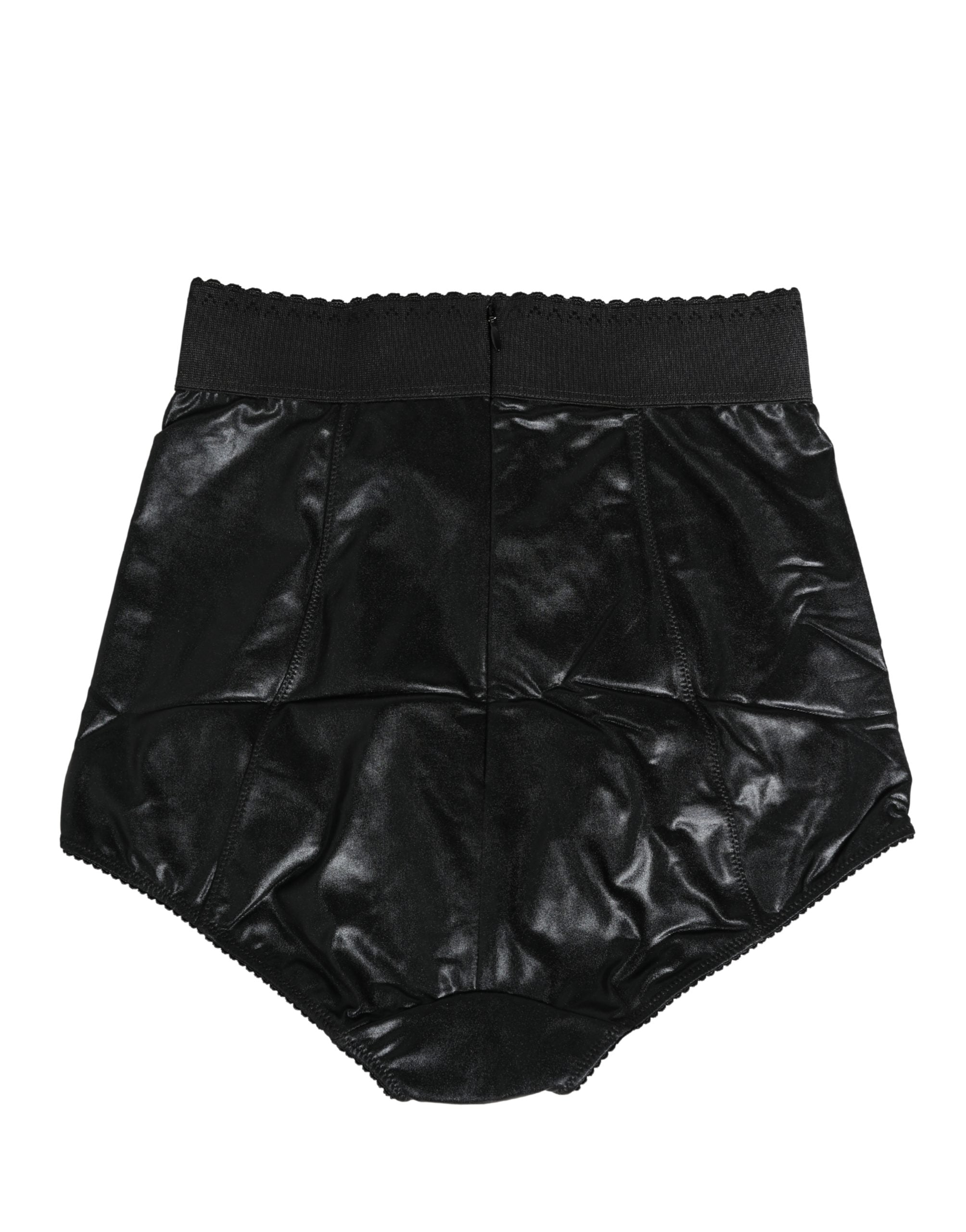 Dolce & Gabbana Black High Waisted Slip Girdle Panty Underwear Dolce & Gabbana