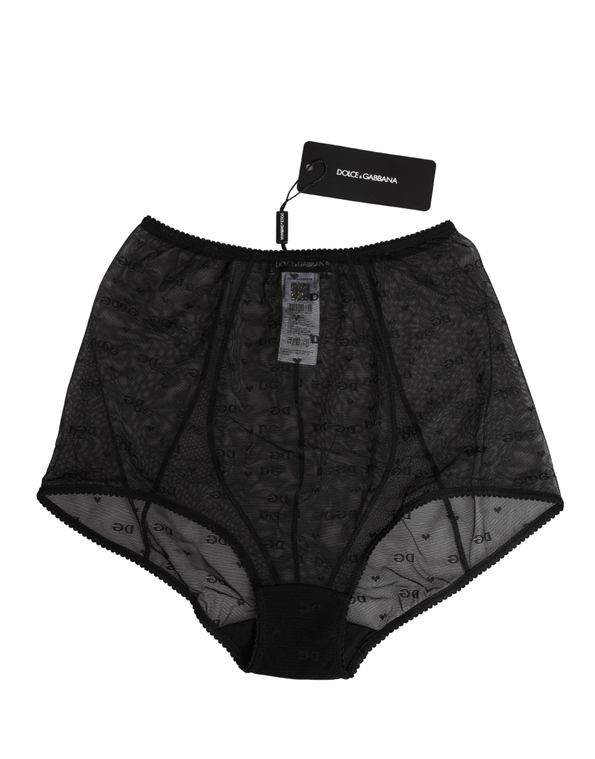 Dolce & Gabbana Black Nylon Stretch Slip Girdle Panty Underwear Dolce & Gabbana
