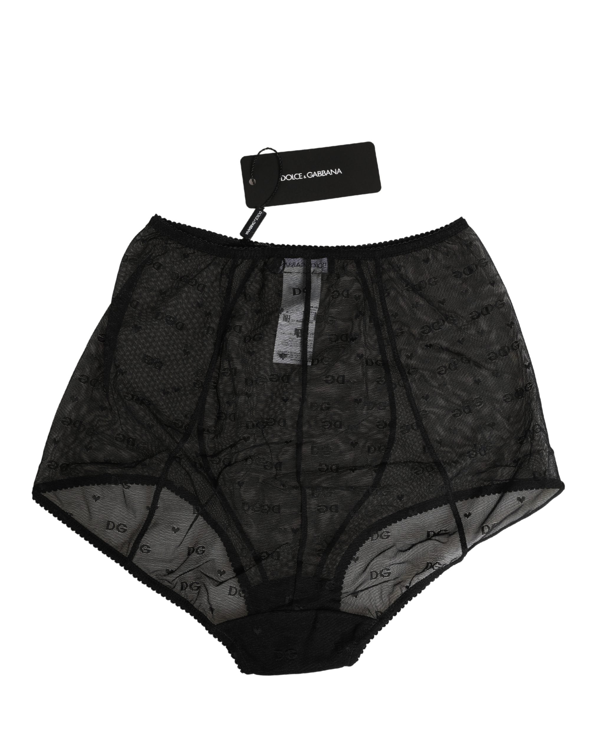 Dolce & Gabbana Black Nylon Stretch Slip Girdle Panty Underwear Dolce & Gabbana