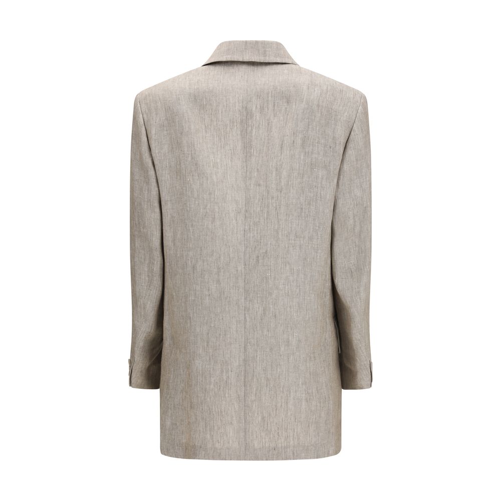 Max Mara Beige Linen Blazer Max Mara