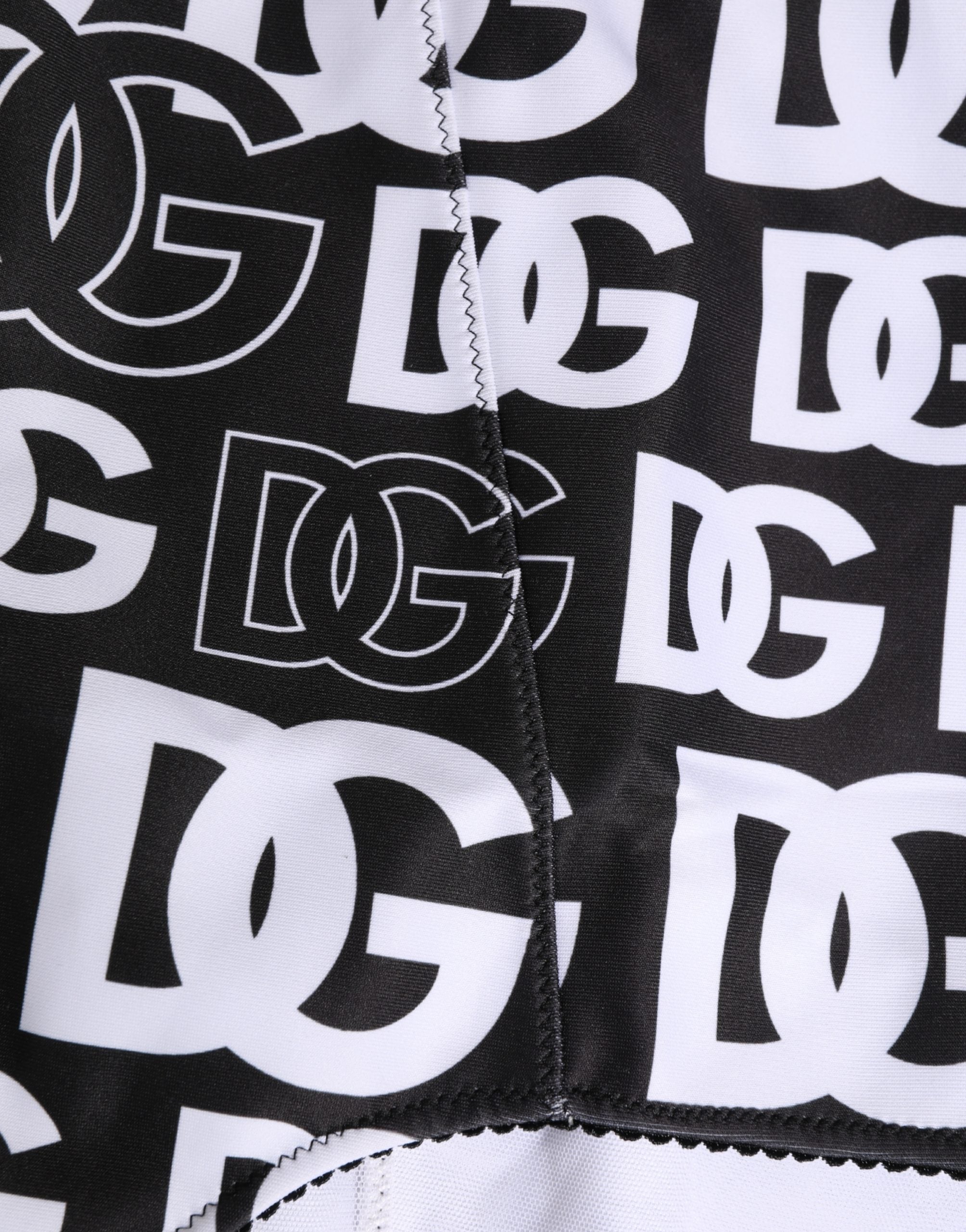 Dolce & Gabbana Black White DG Logo Waistband Girdle Underwear Dolce & Gabbana