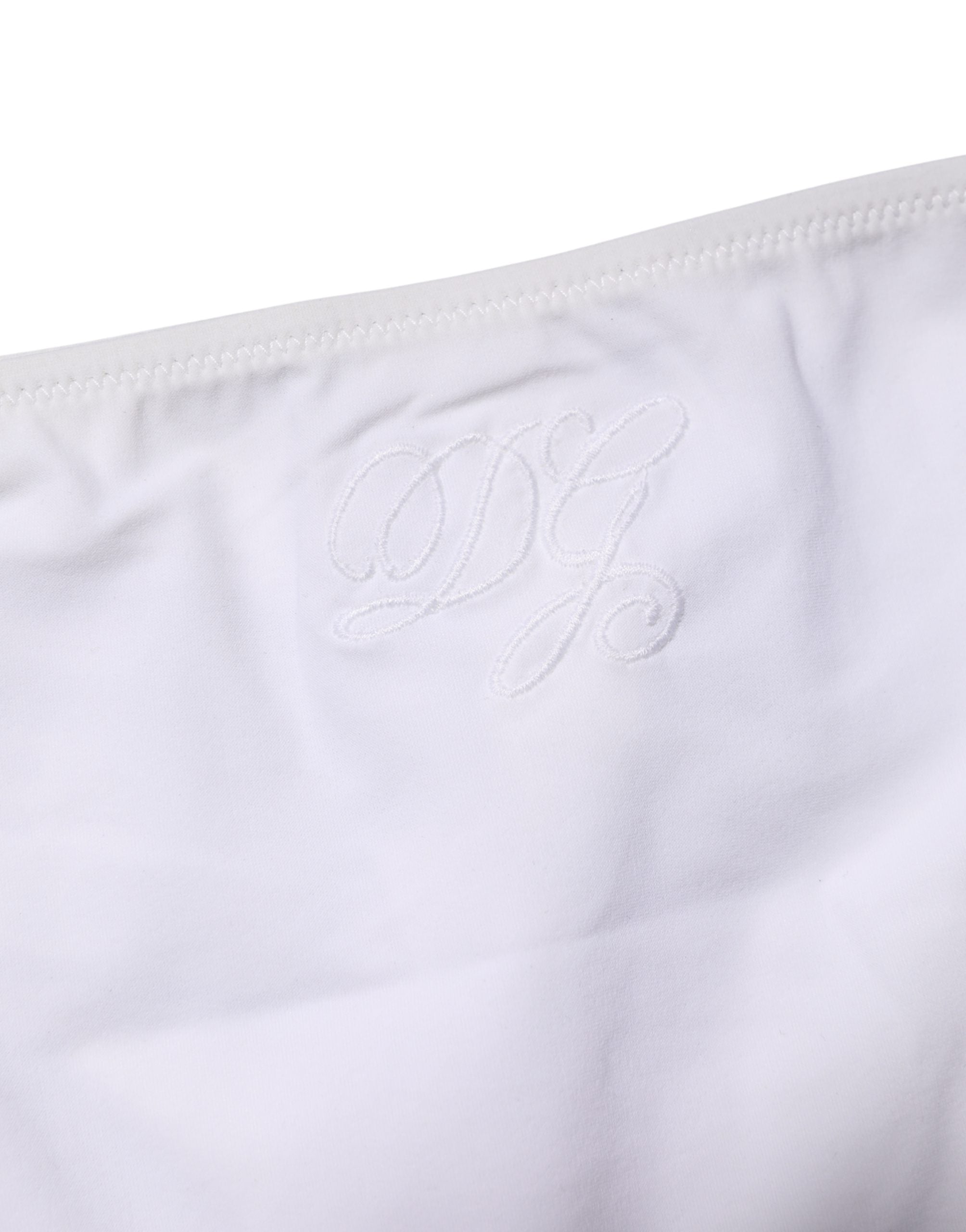 Dolce & Gabbana White Side-Tie Bikini Bottom Swimsuit Swimwear Dolce & Gabbana