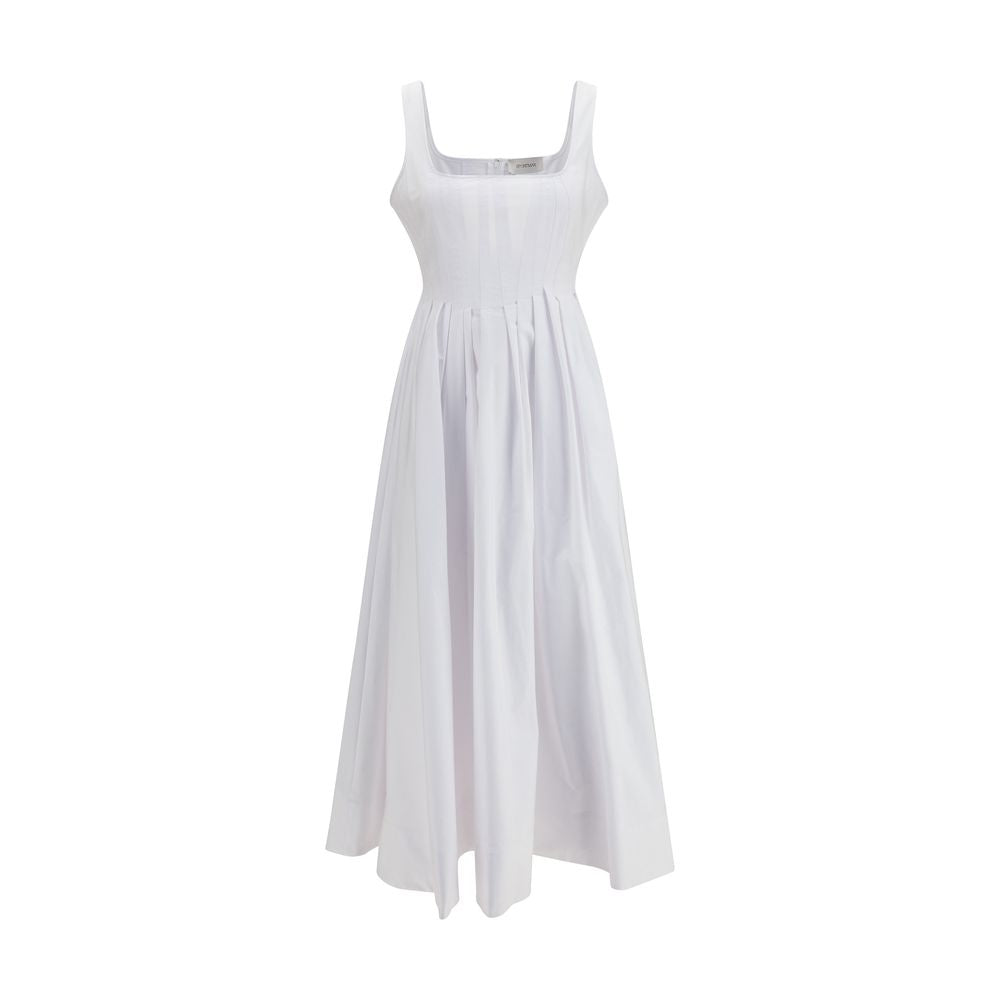 Max Mara White Cotton Casual Dress Max Mara