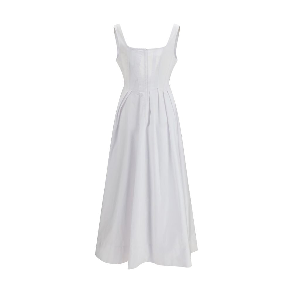 Max Mara White Cotton Casual Dress Max Mara