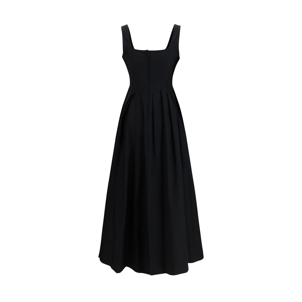 Max Mara Black Cotton Casual Dress Max Mara