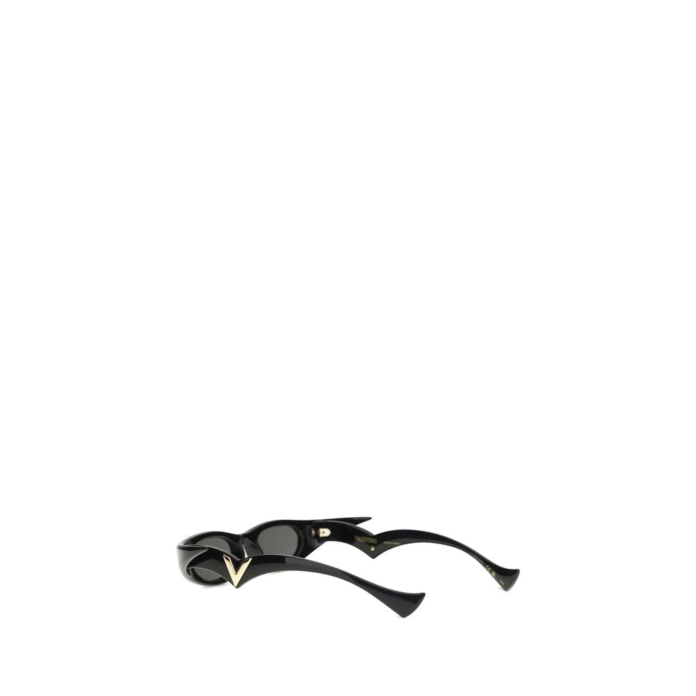 Valentino Garavani Black Acetate Sunglasses Valentino Garavani