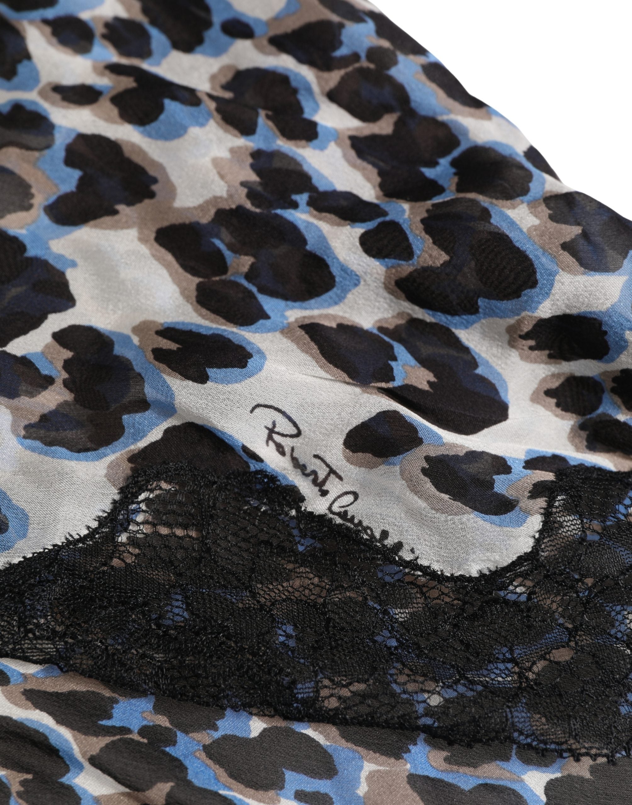 Roberto Cavalli Multicolor Leopard Babydoll Chemise Underwear Roberto Cavalli