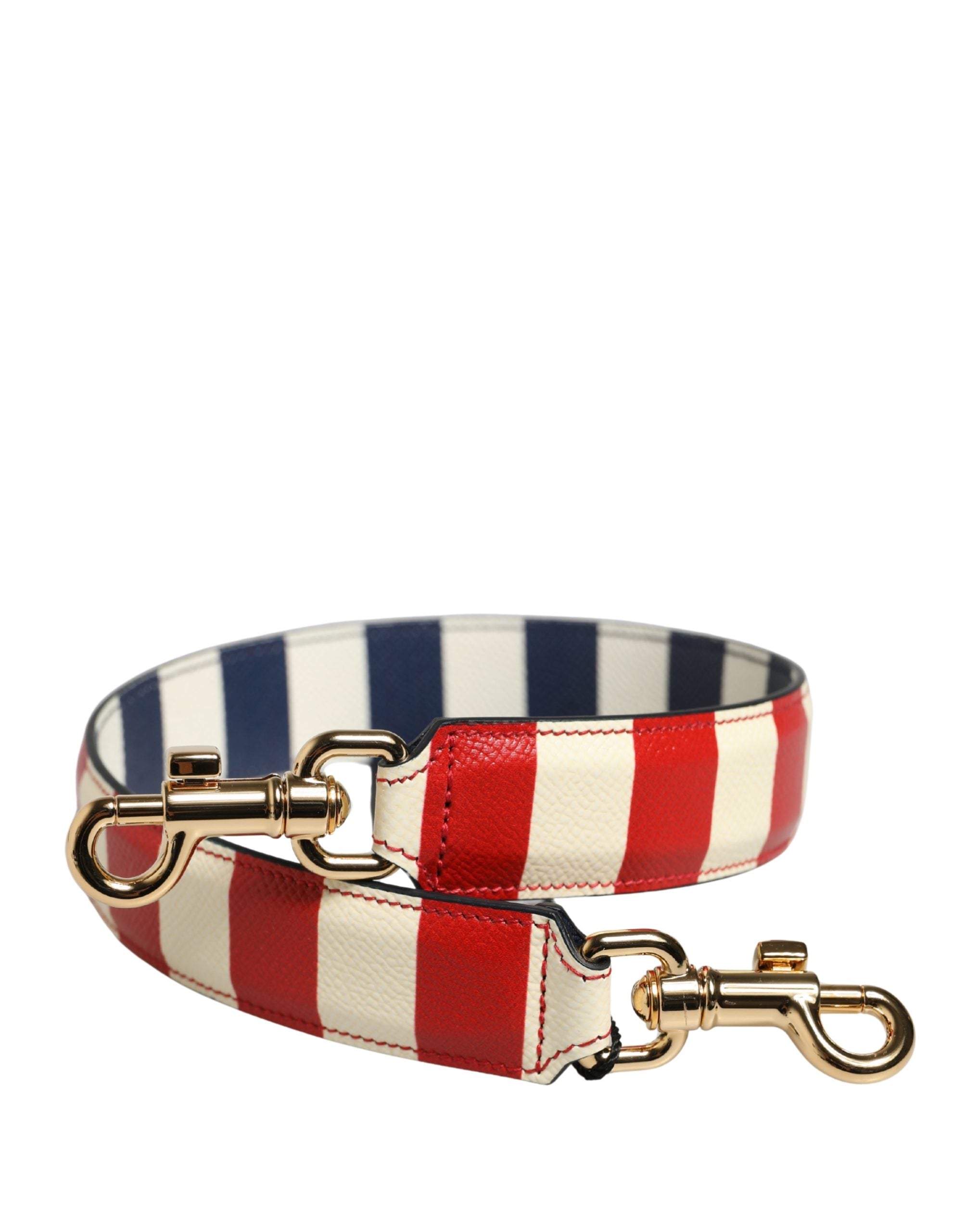 Dolce & Gabbana Multicolor Leather Striped Bag Accessory Shoulder Strap Dolce & Gabbana