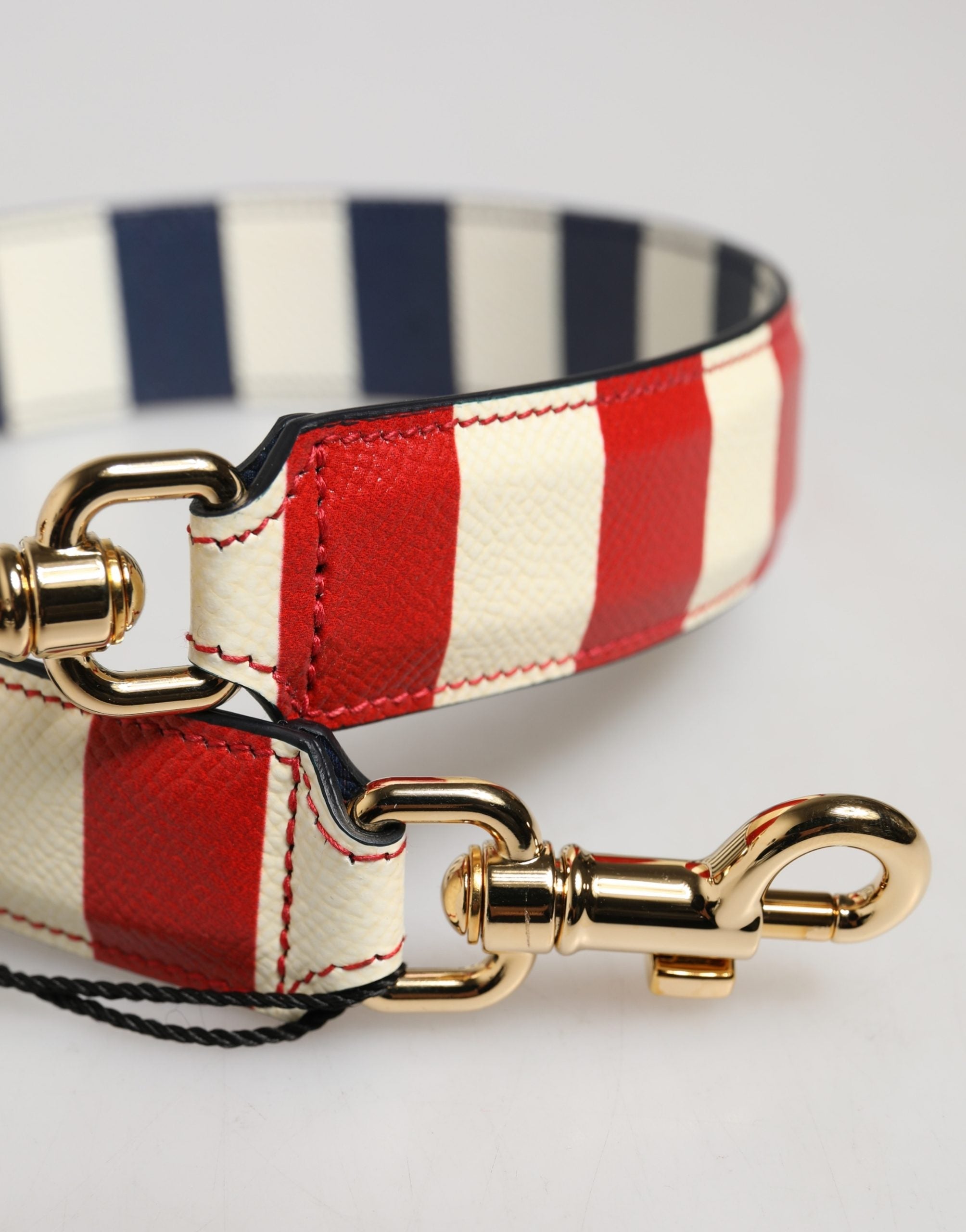 Dolce & Gabbana Multicolor Leather Striped Bag Accessory Shoulder Strap Dolce & Gabbana